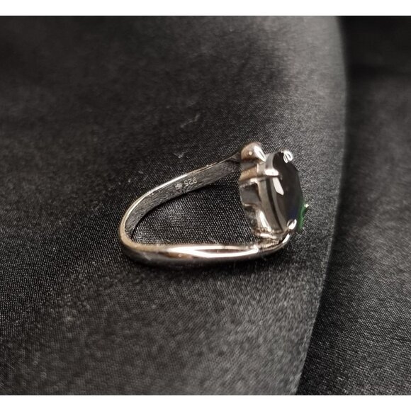 Mystic Quartz 925 Sterling Silver Ring Size 6.5 Stunning Rainbow Gemstone - Picture 4 of 4